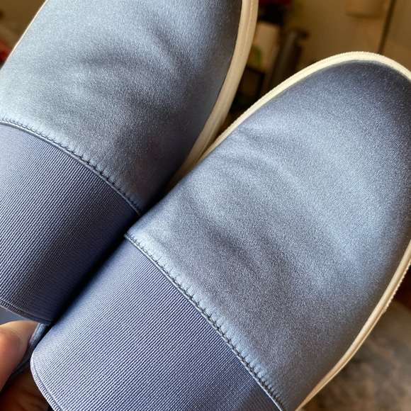 Vince Corbin Gentian Satin Slip on Sneakers - Picture 2 of 5